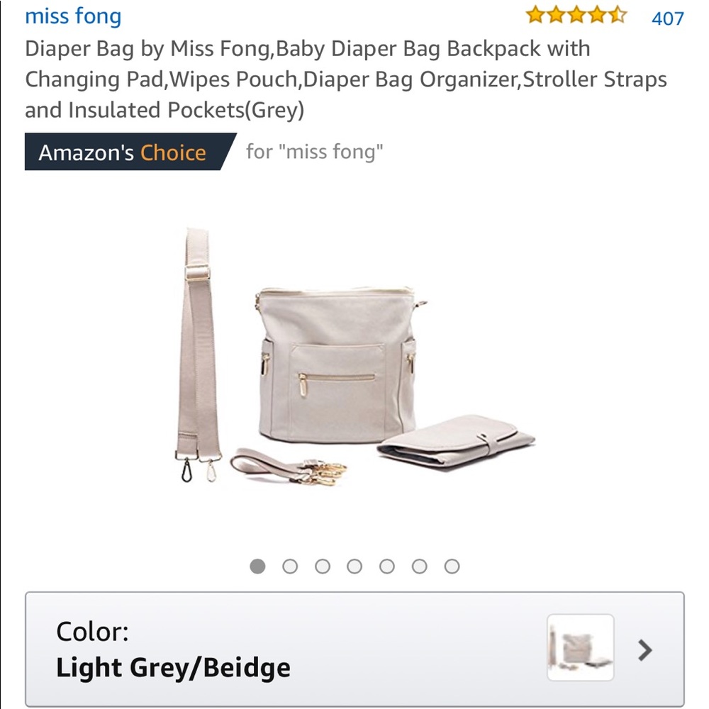 Miss Fong diaper bag